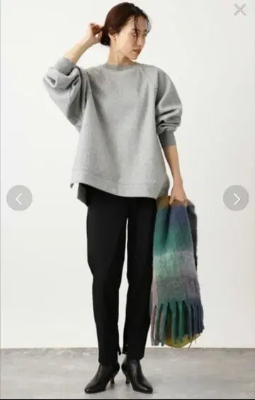 미사용 새상품 양면 기모 테이퍼드 팬츠 사이즈 1