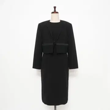 새상품급 조르주 므미 블랙 포멀 원피스 블랙 사이즈 9*KD896