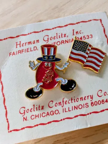 젤리 벨리 핀 배지 미국 국기