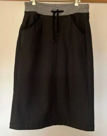 EDWIN 래디바 룸청바지 멀티 스커트 스트레치 블랙