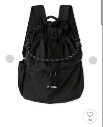 emmi 에미 발수 emmi 로고 멀티 백팩 블랙