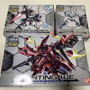 SD 건담 크로스 실루엣 3종 세트
