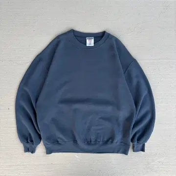 저지즈 블루 그레이 맨투맨 무지 레어 컬러 MADE IN USA