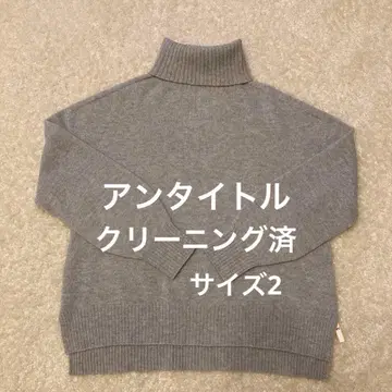 언타이틀 그레이 터틀넥 스웨터 클리닝 완료 사이즈 2