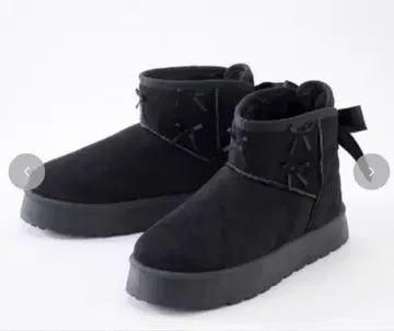 아오키 미사코 시마무라 콜라보 빅 사이즈 어그 부츠 블랙 LL 사이즈