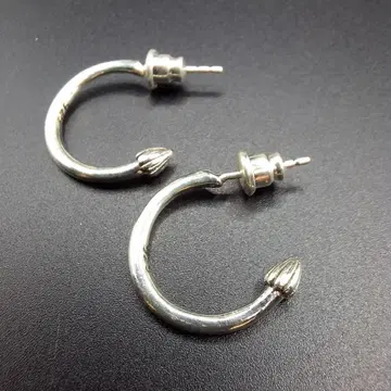 실버 후크형 귀걸이 약 3cm