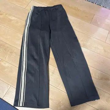 [ 새상품급 ] moussy 사이드 라인 팬츠 맨투맨 그레이 센터라인