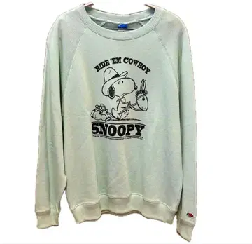 스누피 FRUIT OF THE LOOM 래글런 맨투맨