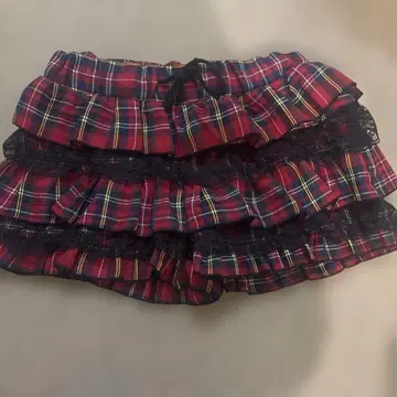 골동품 새상품 튤립 스커트로 보이는 프릴 팬츠 O 사이즈