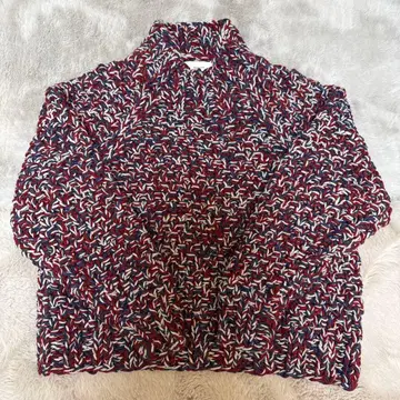 Wellder 멜란지 컬러 로우 게이지 핸드 니트