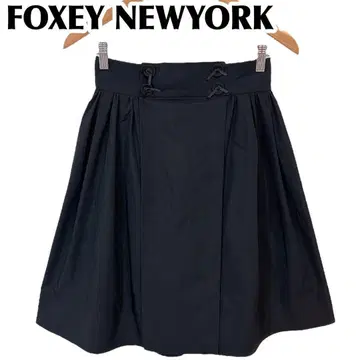 새상품급 폭시 뉴욕 플레어 개더 스커트 40 블랙