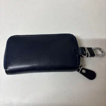 네이비 가죽 키케이스