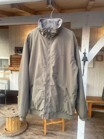 L.L.Bean 올리브 그린 나일론 자켓