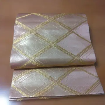 후쿠로 오비 육통 무늬 순수 실크