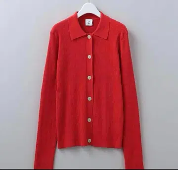 6 ROKU RIB SHIRT CARDIGAN 폴로 니트 폴로 셔츠 리브