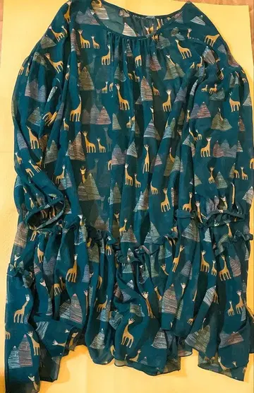 네넷 원피스 기린 패턴