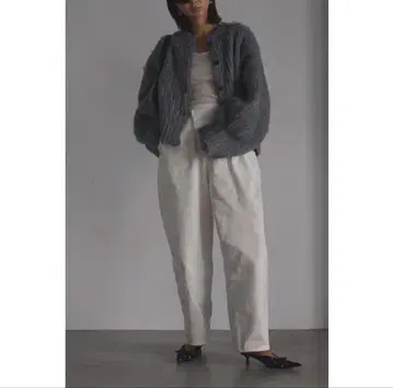 모헤어 라이크 니트 가디건