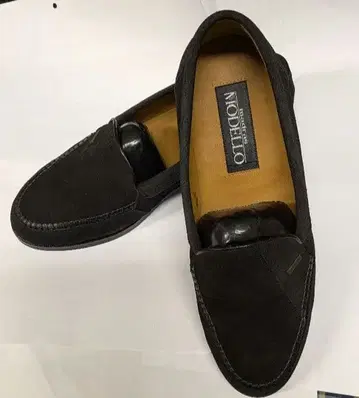 블랙 스웨이드 모카신 신발 마드라스