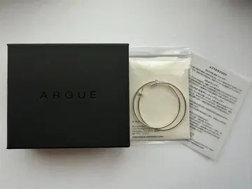 argue 후프 귀걸이 실버