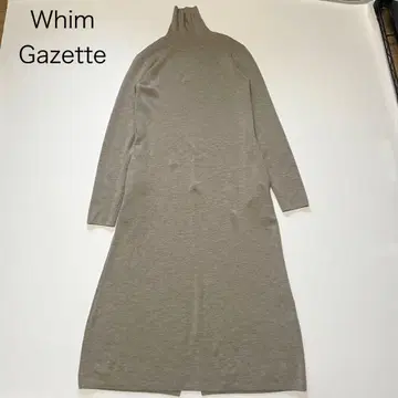 새상품급 [윔 가젯] 터틀넥 니트 롱 원피스 세탁 가능 36