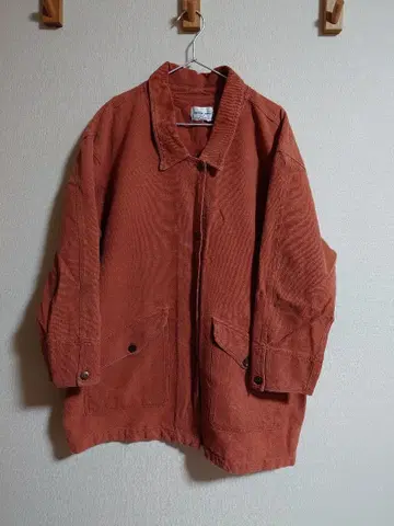 구제 의류 COTTON GINNY Plus 오렌지 자켓