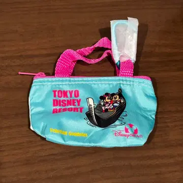 도쿄 디즈니 리조트 캡슐 토이 카라비너 포함 소품함 파우치