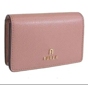 FURLA 핑크 가죽 명함지갑