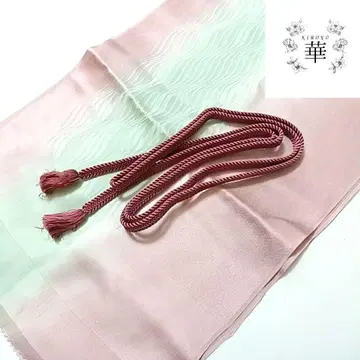 이 5 허리띠 세트 오비 장식 천 보라색 그린 그라데이션