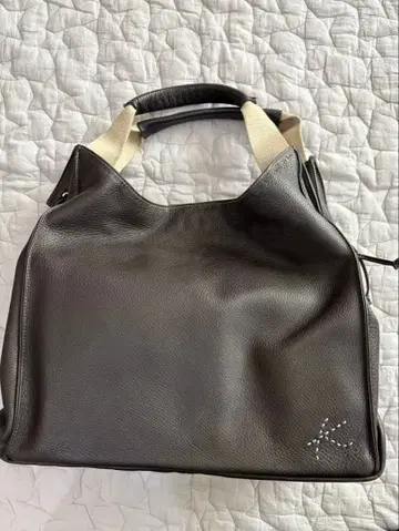 Kitamura 브라운 가죽 숄더백