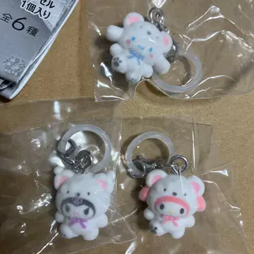 산리오 메지루시 액세서리 후와후와 스노우 마이멜로디 쿠로미 시나모롤