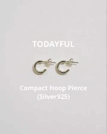 TODAYFUL Compact Hoop Pierce (Silver925)