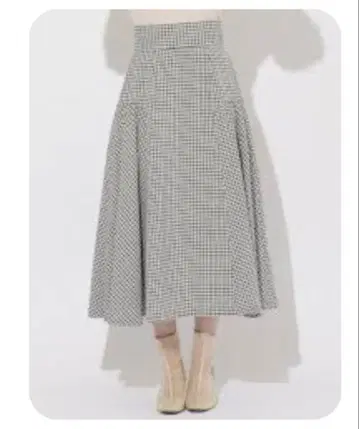 WILLSELECTION 깅엄 플레어 스커트