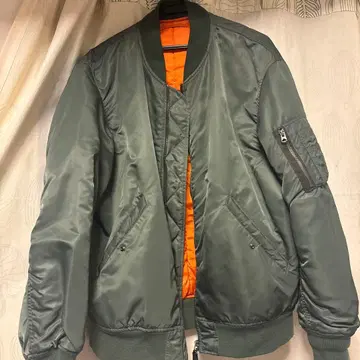 MA-1 자켓 그린 오렌지