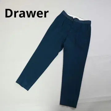 415 Drawer 울 캐시미어 혼 플라노 팬츠 테이퍼드 하의