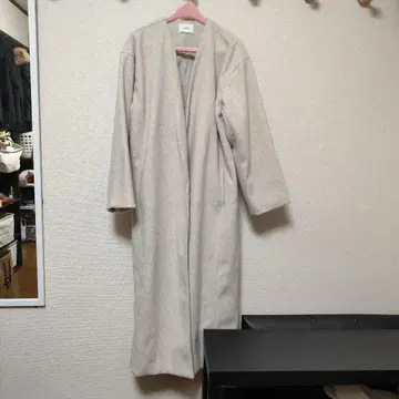 베이지 롱 코트