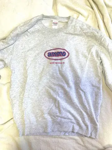 ammo 그레이 맨투맨 트레이닝복