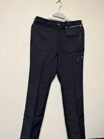 NULABEL 블랙 슬랙스