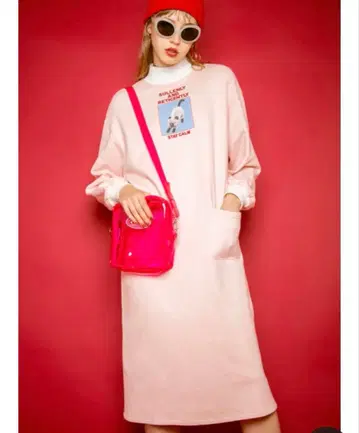 캔디 스트리퍼 맨투맨 원피스 사이즈 2