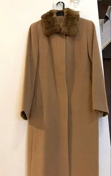 cojana 도쿄 스타일 퍼 부착 롱 코트 9호