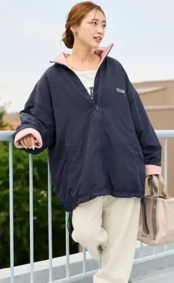 새상품급 리버서블 블루종