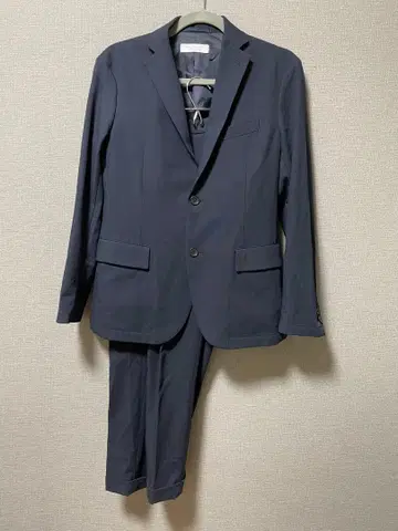 BEAUTY&YOUTH 네이비 캐주얼 수트 셋업