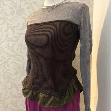 Eimee Law 밑단 프릴 디자인 니트 새상품급