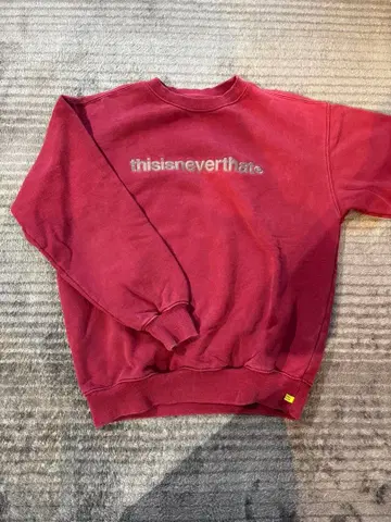 thisisneverthat 네버댓 맨투맨 한국 자수 로고 빈티지