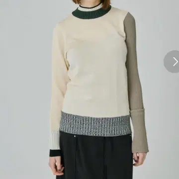 컨디션 최상 UNITED TOKYO 바이컬러 플레이팅 니트