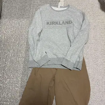 KIRKLAND 그레이 맨투맨 트레이닝복