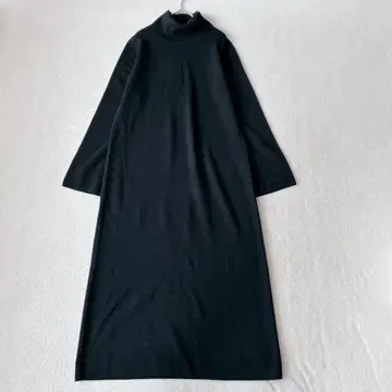 컨디션 최상 띠어리 럭스 하이넥 니트 원피스 최근 블랙 M 상당
