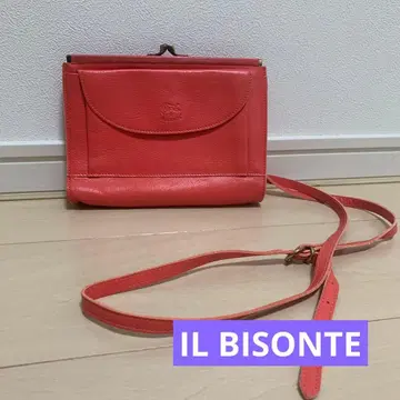 [ used ] IL BISONTE 일비종떼 가마구치 숄더백 체험