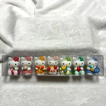 헬로키티 소프트 비닐 인형 입상 마스코트 후르츠
