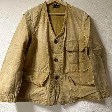 헌팅 자켓 노카라 빈티지