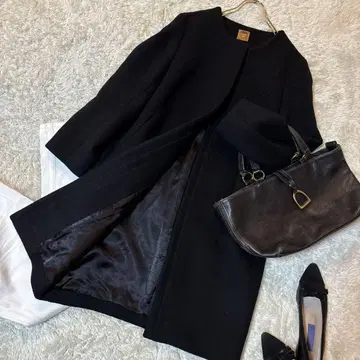 MUSE de Deuxieme Classe 노카라 코트 블랙